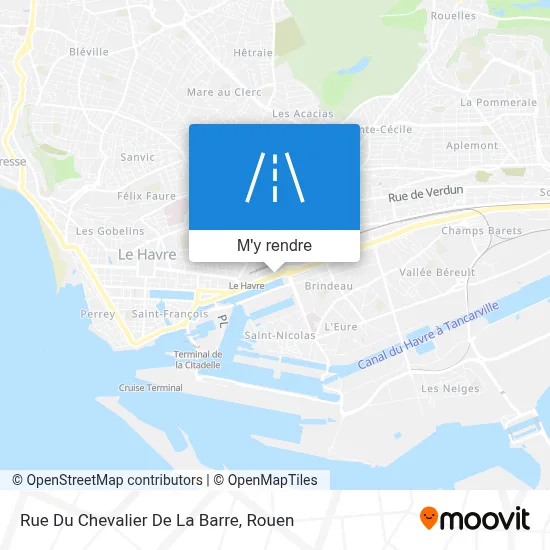 Rue Du Chevalier De La Barre plan