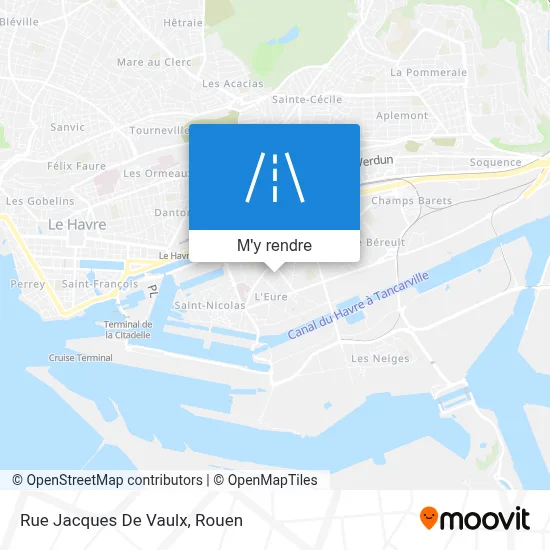Rue Jacques De Vaulx plan