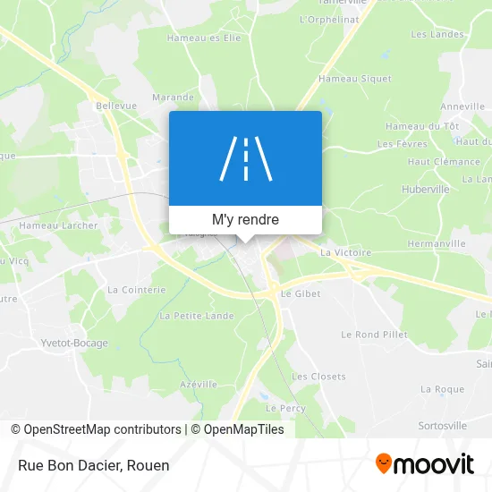 Rue Bon Dacier plan