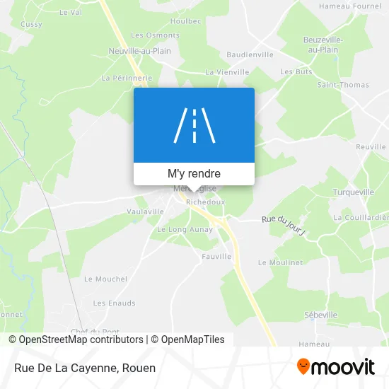 Rue De La Cayenne plan