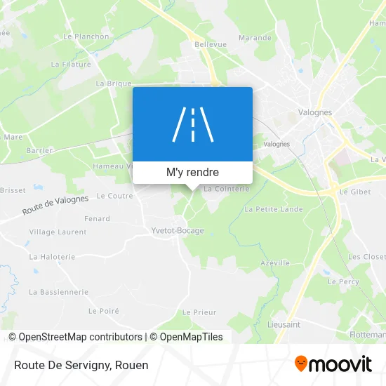 Route De Servigny plan