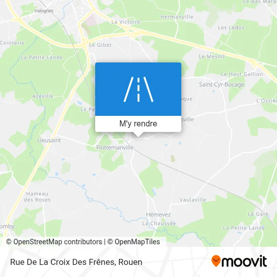 Rue De La Croix Des Frênes plan