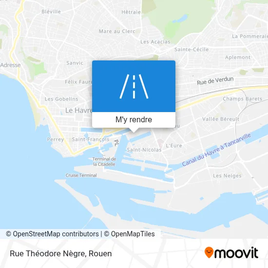 Rue Théodore Nègre plan