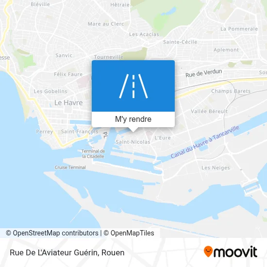 Rue De L'Aviateur Guérin plan