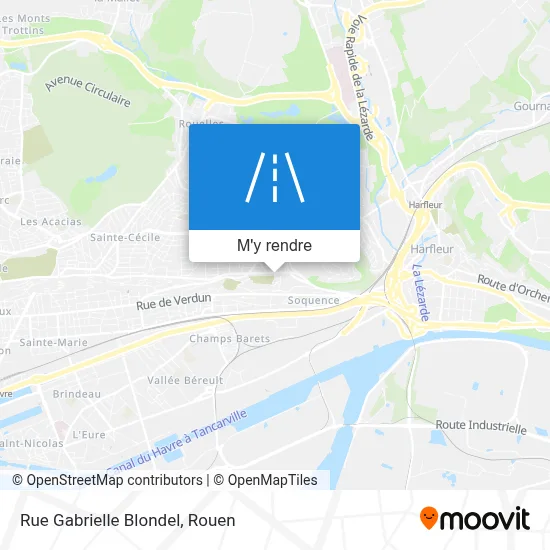 Rue Gabrielle Blondel plan