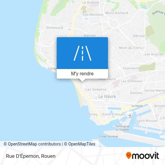 Rue D'Épernon plan