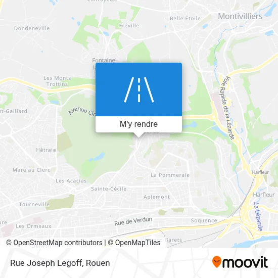 Rue Joseph Legoff plan