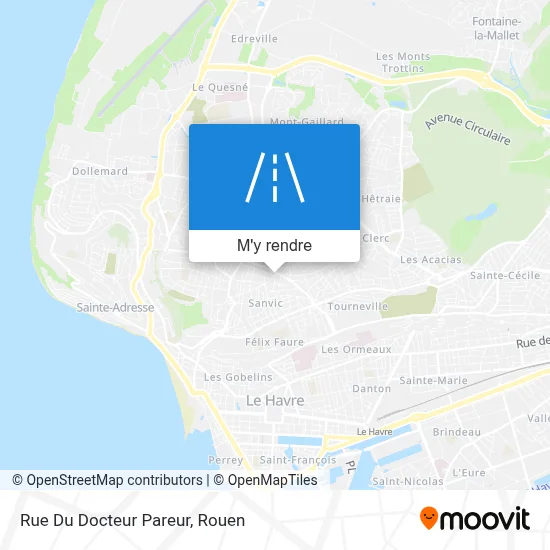 Rue Du Docteur Pareur plan