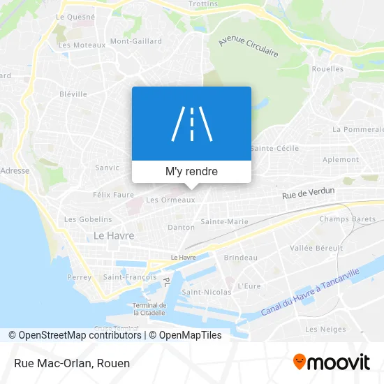 Rue Mac-Orlan plan