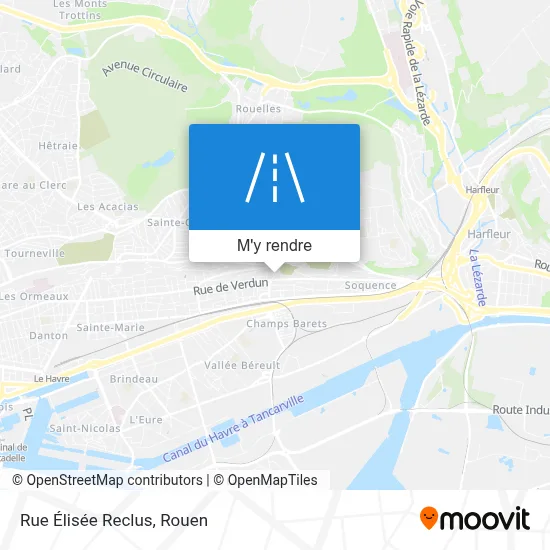Rue Élisée Reclus plan