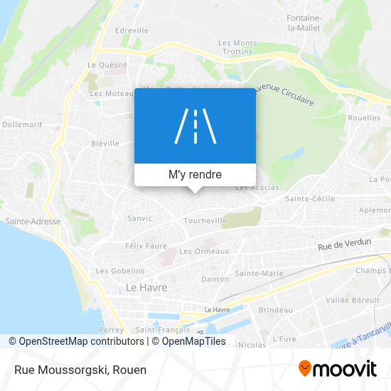 Rue Moussorgski plan