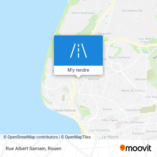 Rue Albert Samain plan