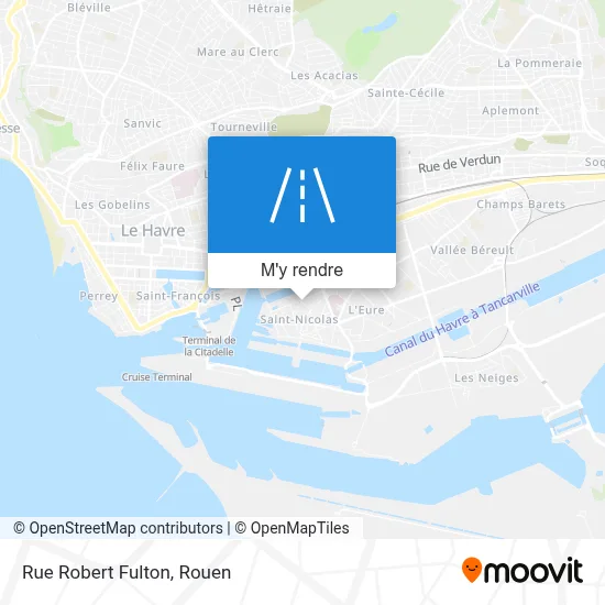 Rue Robert Fulton plan