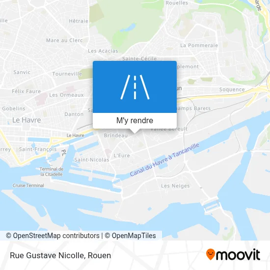 Rue Gustave Nicolle plan