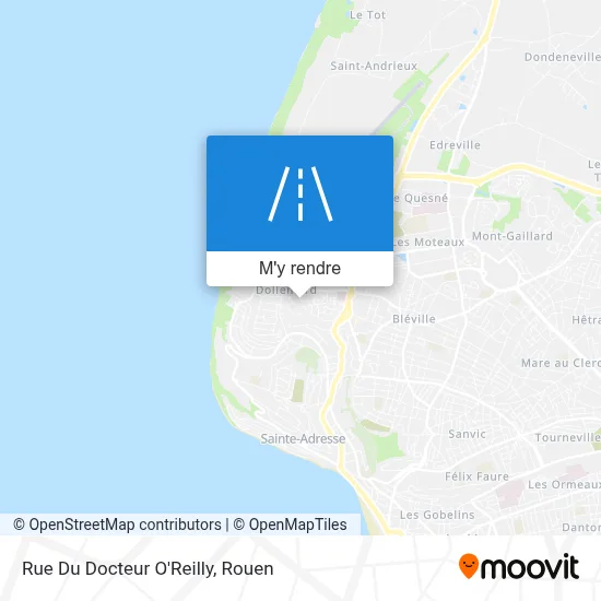 Rue Du Docteur O'Reilly plan