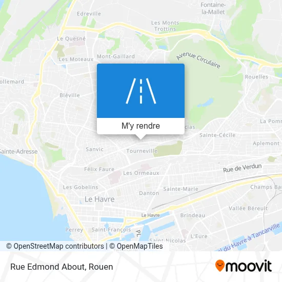 Rue Edmond About plan