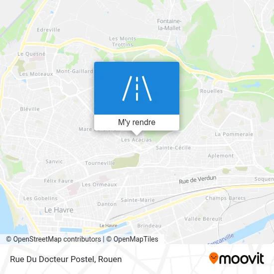 Rue Du Docteur Postel plan