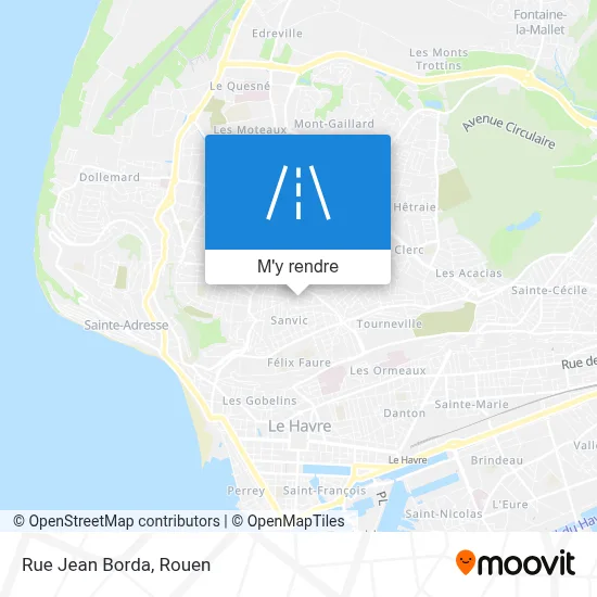 Rue Jean Borda plan