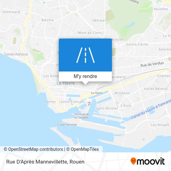 Rue D'Après Mannevillette plan