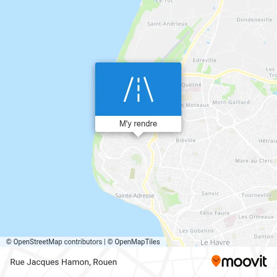 Rue Jacques Hamon plan
