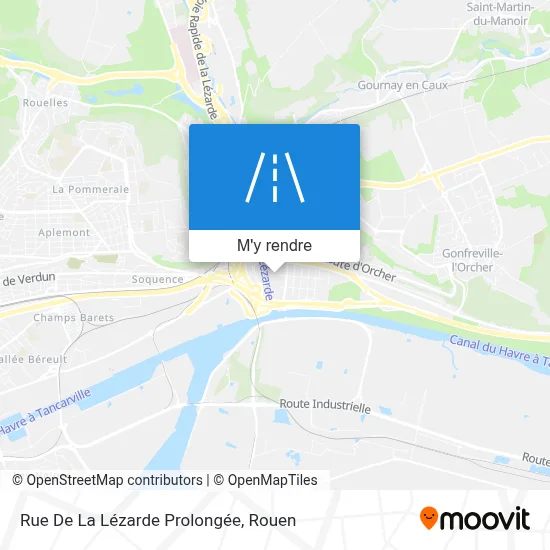 Rue De La Lézarde Prolongée plan