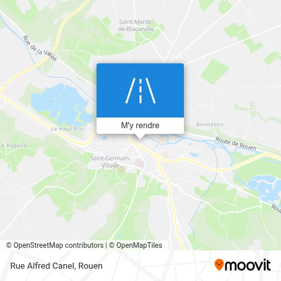 Rue Alfred Canel plan