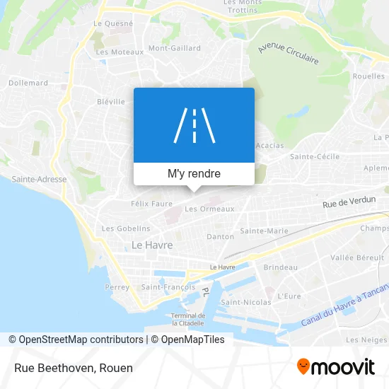 Rue Beethoven plan