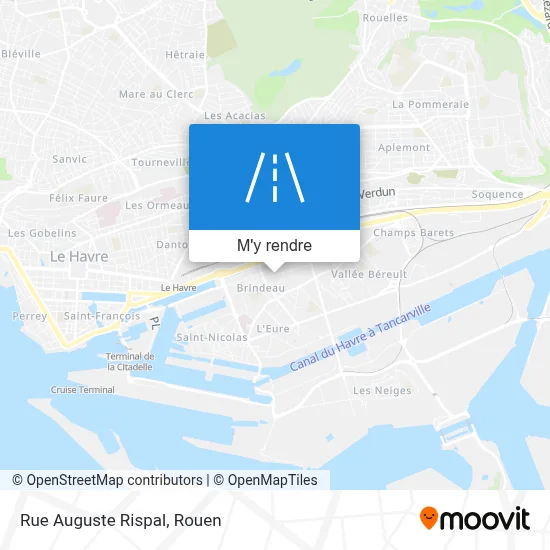 Rue Auguste Rispal plan