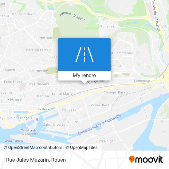 Rue Jules Mazarin plan