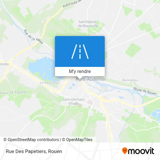 Rue Des Papetiers plan