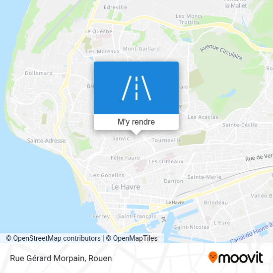 Rue Gérard Morpain plan