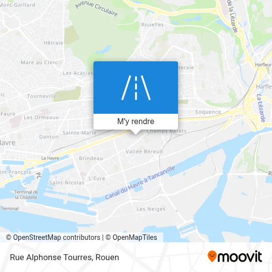 Rue Alphonse Tourres plan