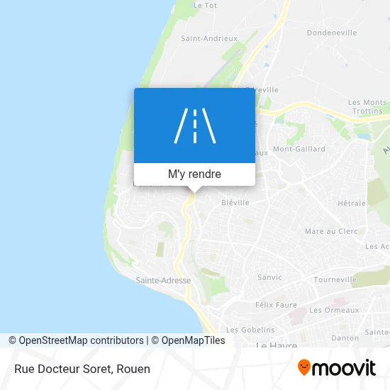 Rue Docteur Soret plan