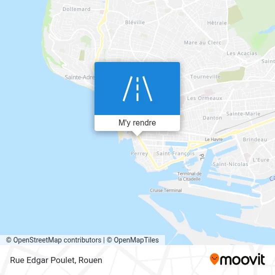 Rue Edgar Poulet plan