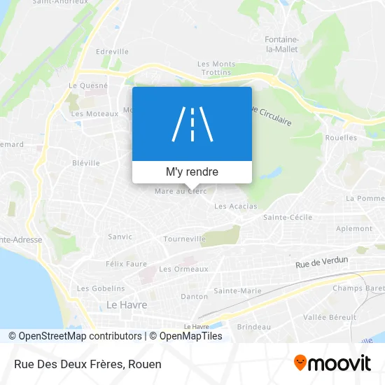 Rue Des Deux Frères plan