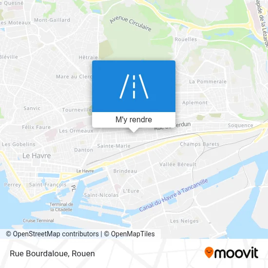 Rue Bourdaloue plan