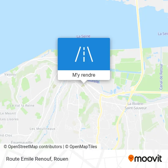 Route Emile Renouf plan