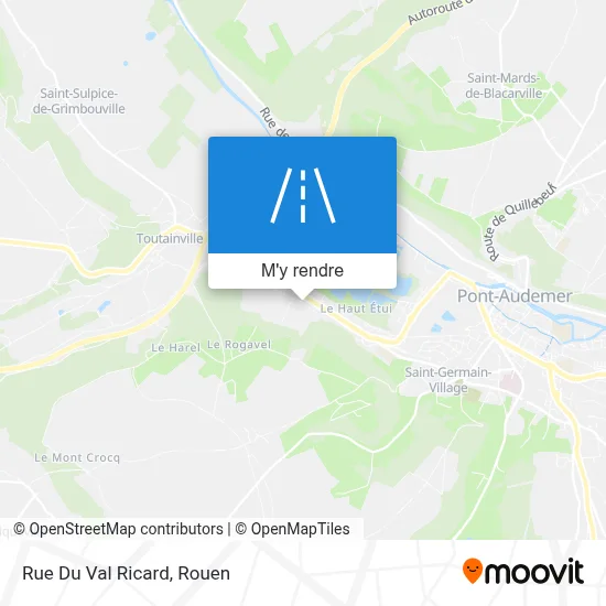 Rue Du Val Ricard plan