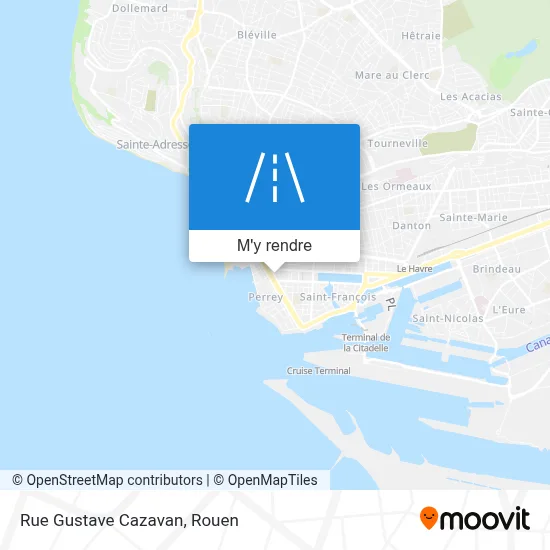 Rue Gustave Cazavan plan