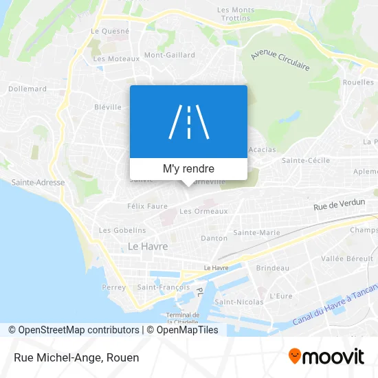 Rue Michel-Ange plan