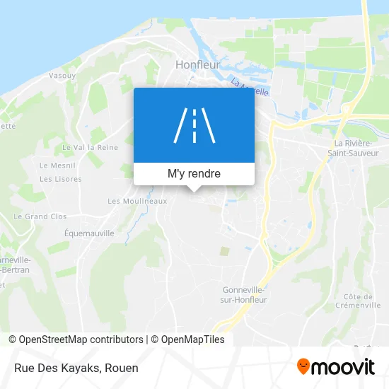 Rue Des Kayaks plan