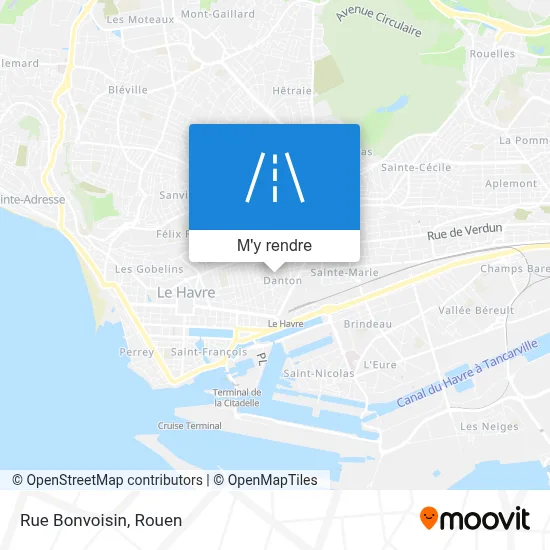 Rue Bonvoisin plan