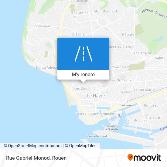 Rue Gabriel Monod plan