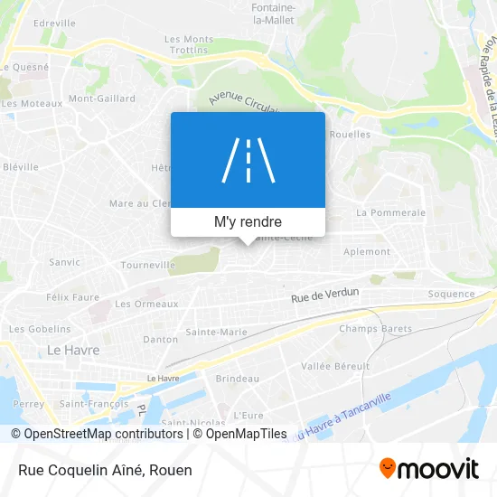 Rue Coquelin Aîné plan