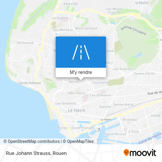 Rue Johann Strauss plan