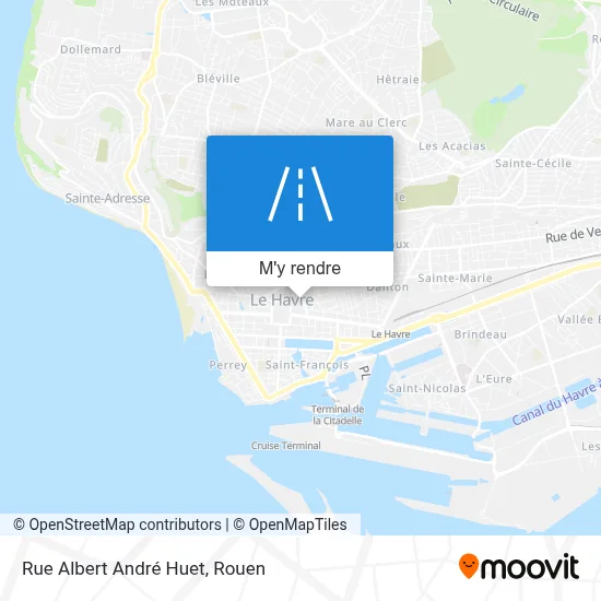 Rue Albert André Huet plan