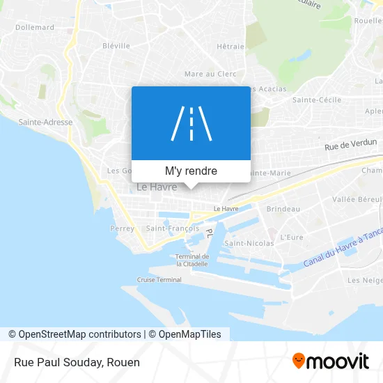 Rue Paul Souday plan