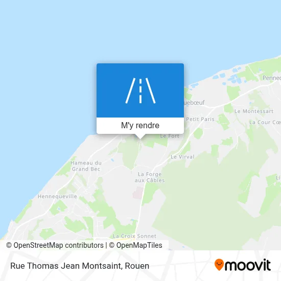 Rue Thomas Jean Montsaint plan