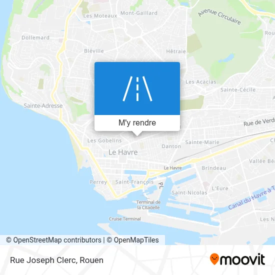 Rue Joseph Clerc plan