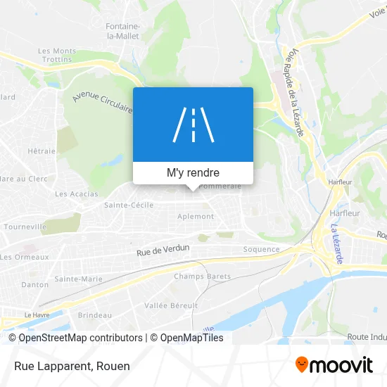 Rue Lapparent plan